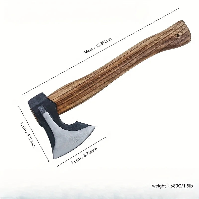 Professional Firewood Splitting Axe Featuring Durable Steel Blade