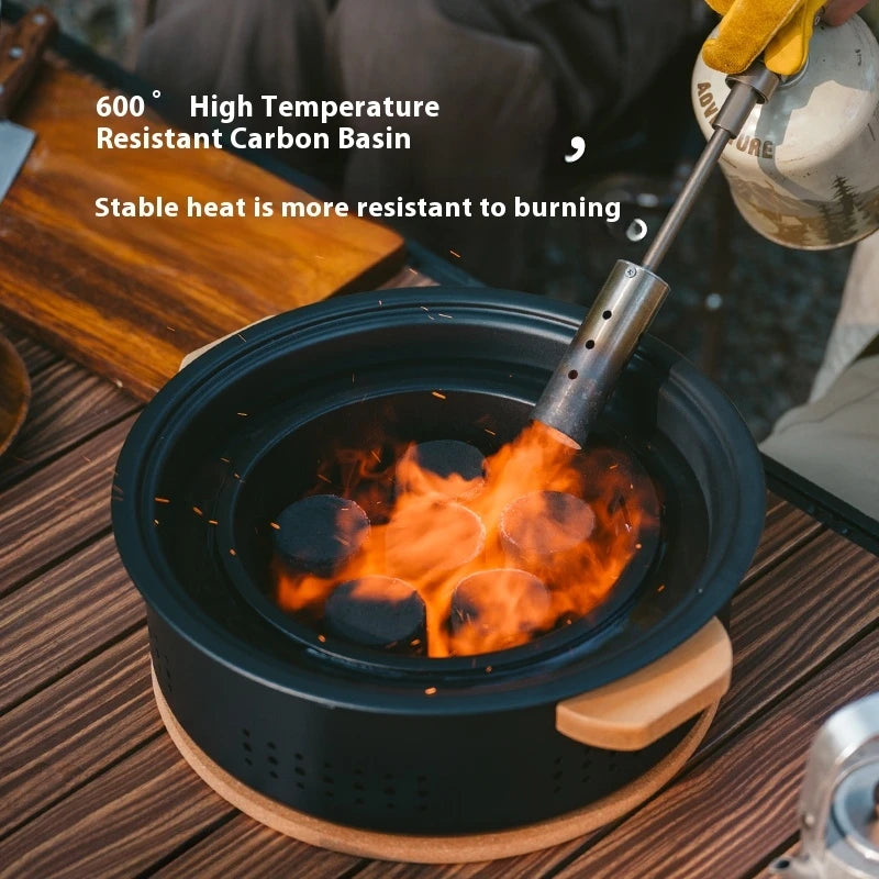 Naturehike Portable Charcoal Camping Stove for Outdoor Barbecue and Picnic