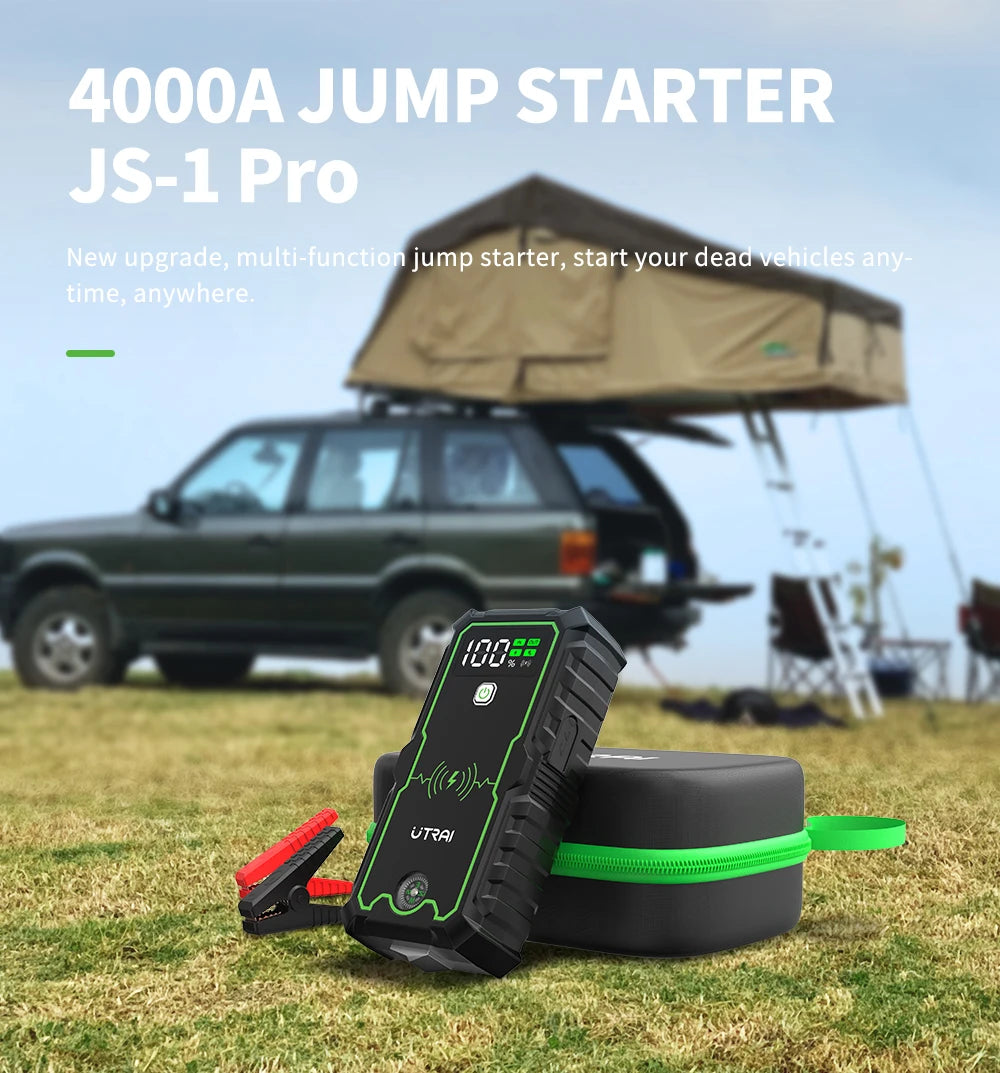 UTRAI 4000A Jump Starter Power Bank Portable Car Booster 12V
