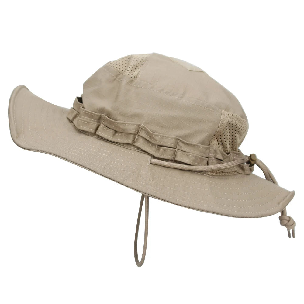 Unisex Breathable Boonie Hat For Outdoor Hiking And Fishing Windproof