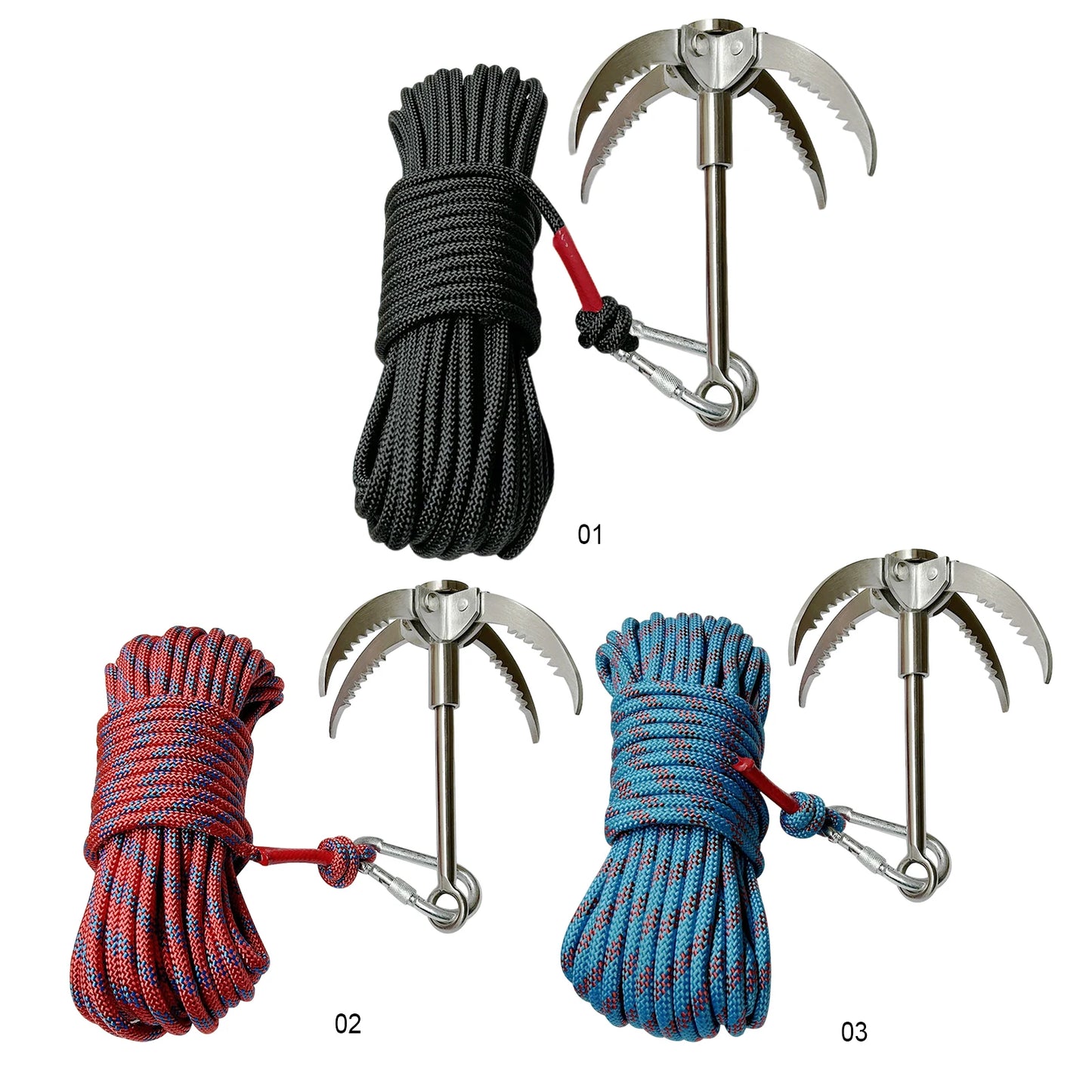Grappling Hook Survival Gear For Outdoor Rock Climbing And Camping