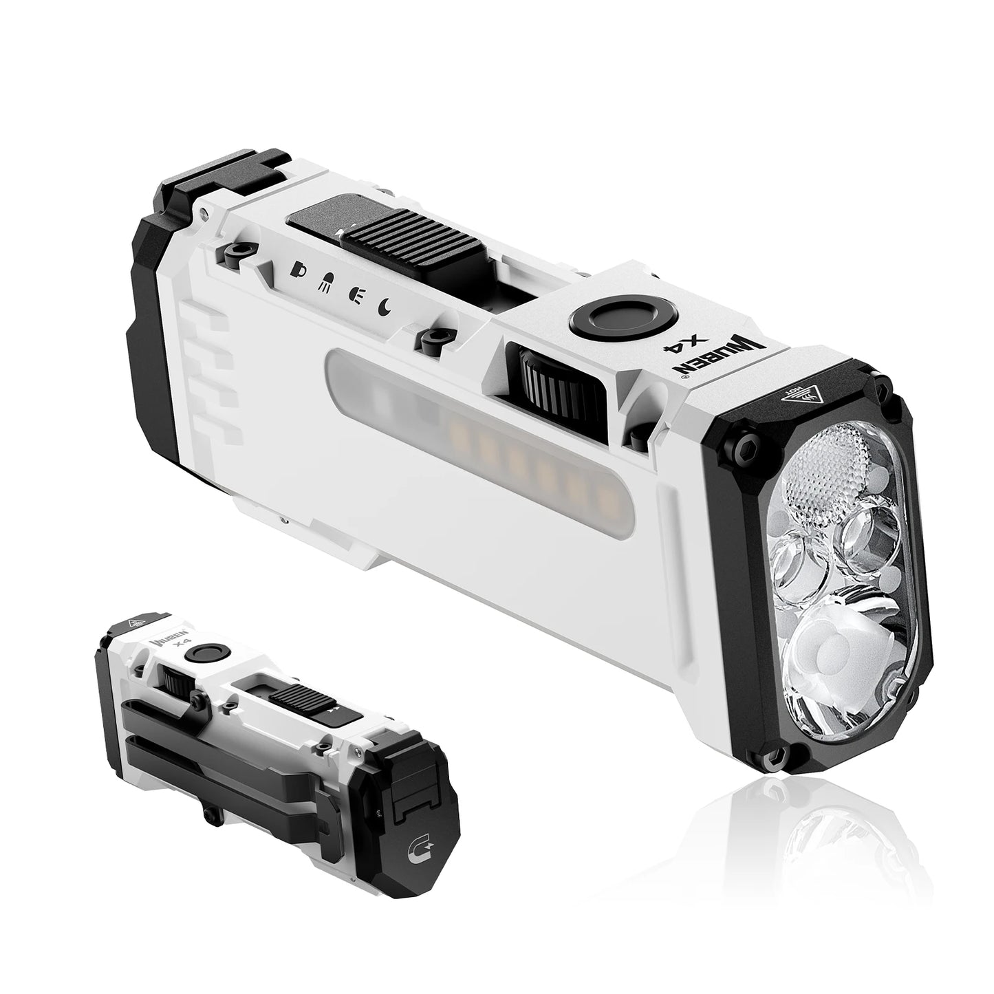 WUBEN X4 EDC Flashlight with RGB 1500 Lumens IP68 Magnetic