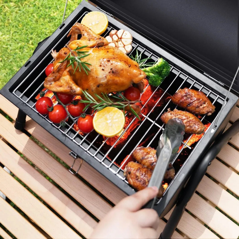 NBVCX Portable Charcoal Tabletop Grill For Outdoor BBQ