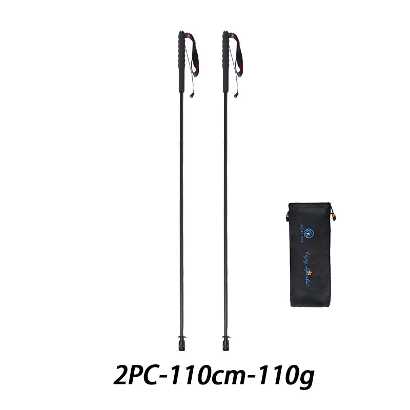OKHEALING Ultra Light Foldable Carbon Fiber Trekking Poles For Hiking