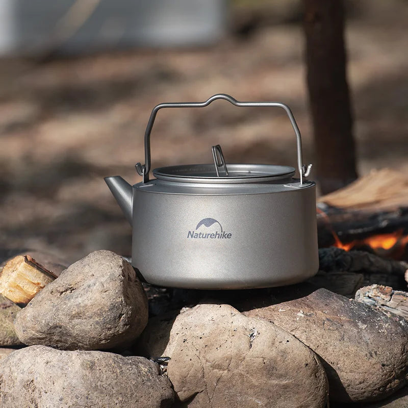 Naturehike Ultra Lightweight 0.8L Titanium Camping Kettle