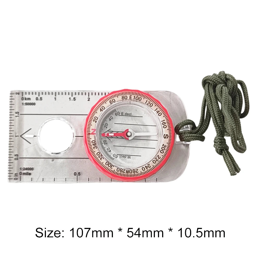 Luminous Expedition Compass High Accuracy Outdoor Survival For Hiking