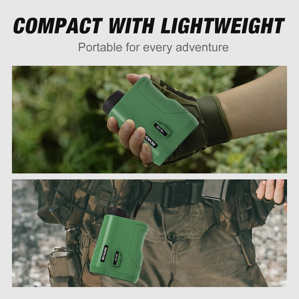REVASRI 1000m Multi Function Rangefinder With Golf Slope Compensation