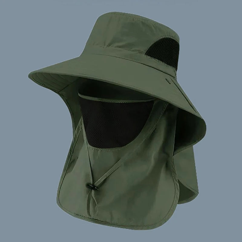 UV Protection Sun Hat For Outdoor Activities Men Women Neck Flap Fisherman