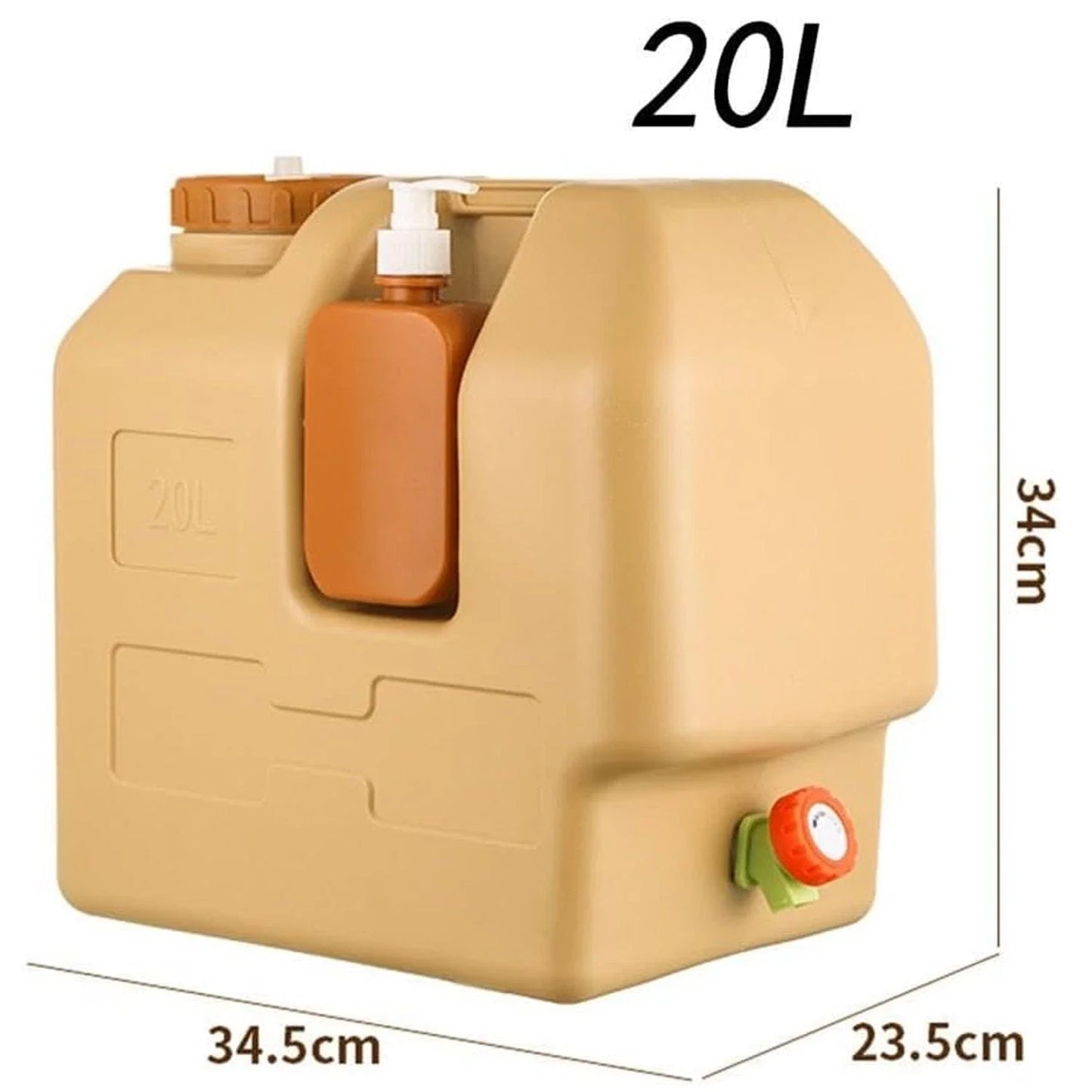 Emergency Camping Water Container With Spigot For Outdoor Use