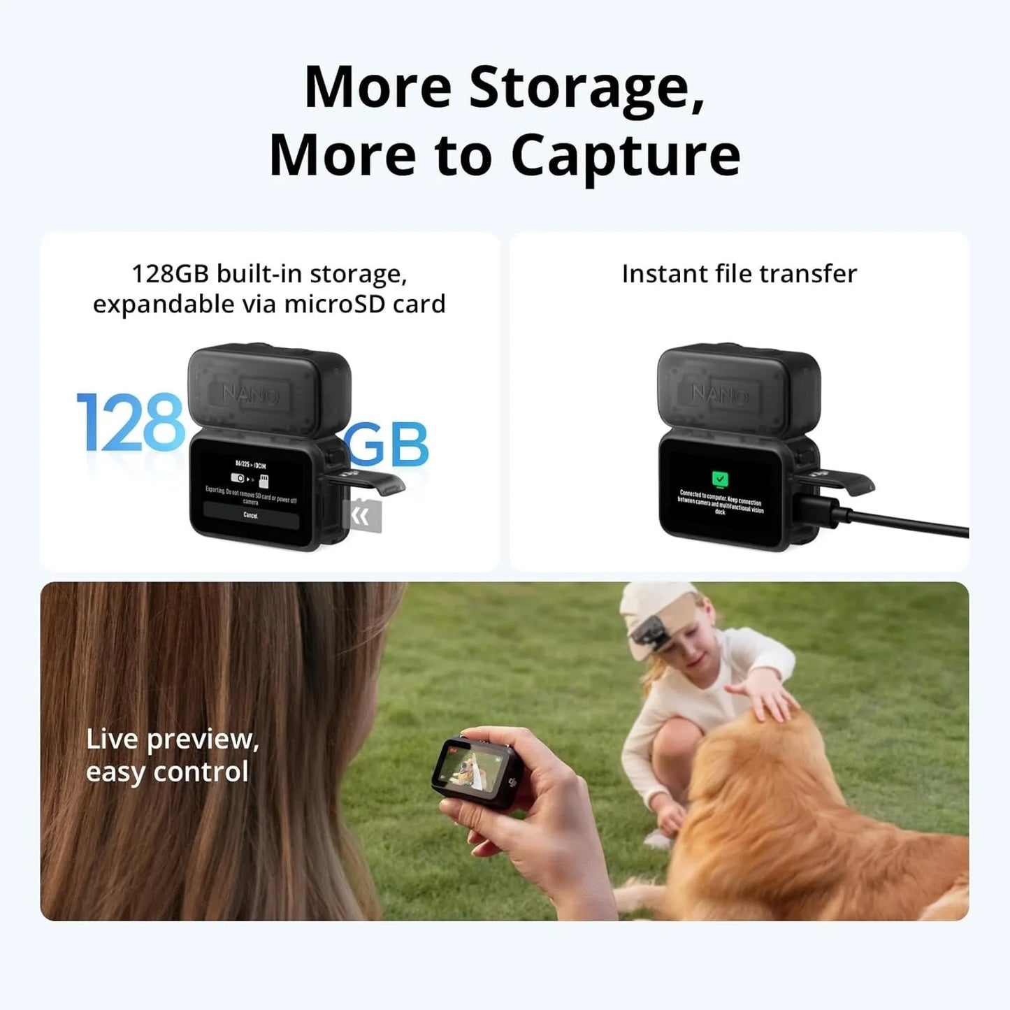 DJI Osmo Nano Standard Combo 4K 60fps Vlogging Camera