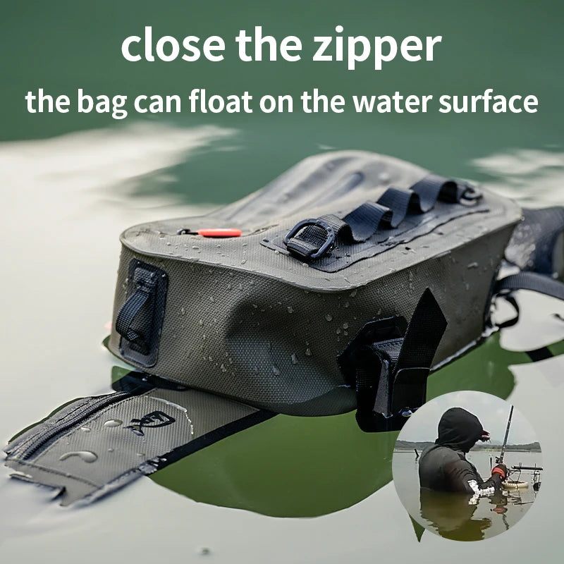 LINNHUE Waterproof Fishing Tackle Bag Fanny Pack