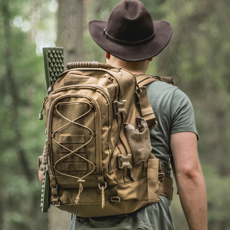 LQARMY Outdoor Tactical Backpack for Hiking Military Rucksack
