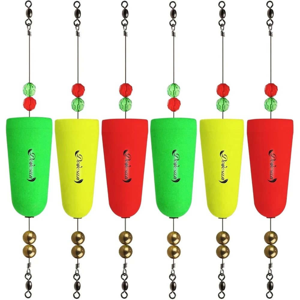Popping Corks Fishing Floats Set Three Shapes Three Pcs For Saltwater Freshwater