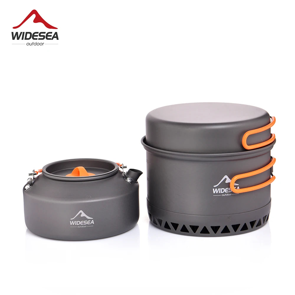 Widesea Camping Cookware Set Outdoor Cooking Pot Kettle