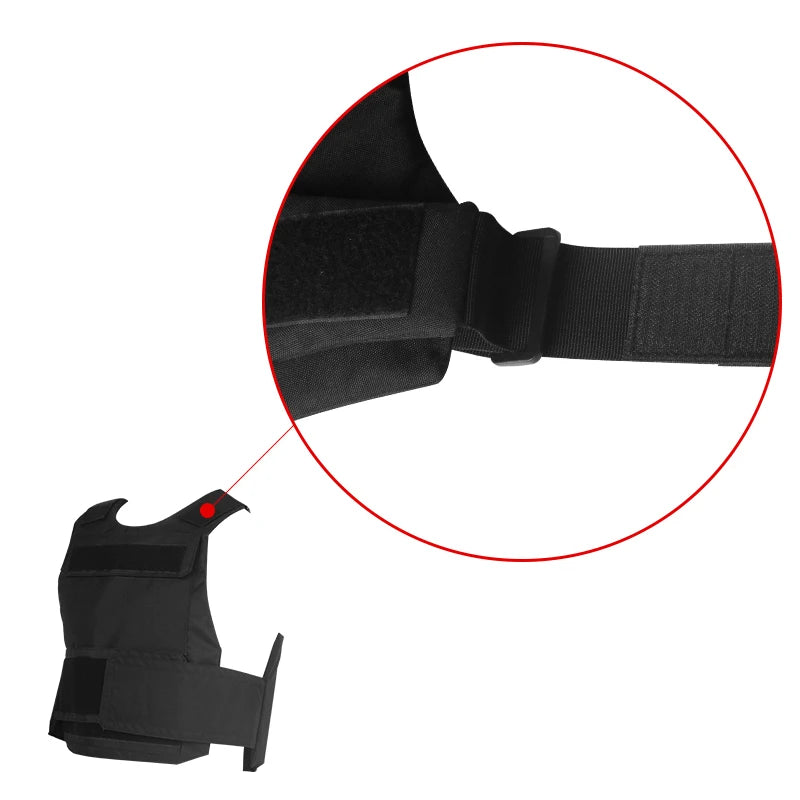 Nylon Plate Carrier Vest For Tactical Airsoft Field Gear
