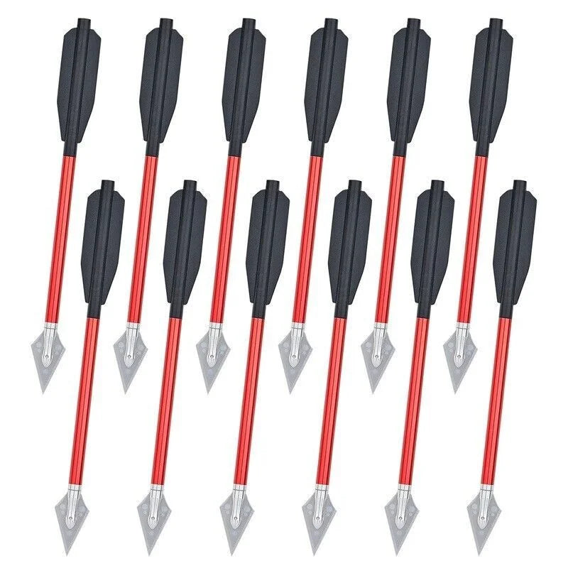 Aluminium Crossbow Arrows Featuring Removable Steel Blades
