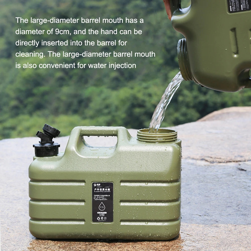 Shunmaii Large Capacity Camping Water Bucket With Detachable Faucet