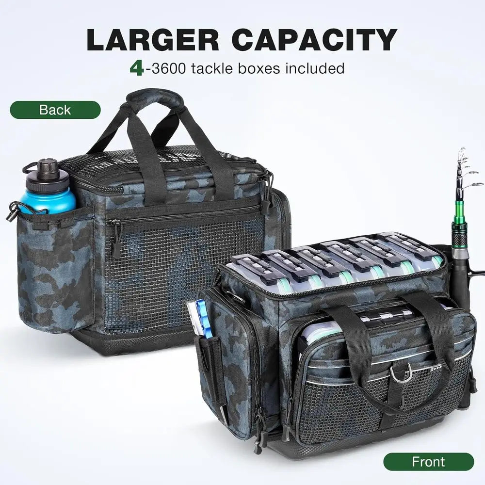 Tackle Box Organizer With Removable Dividers Waterproof Lure Storage