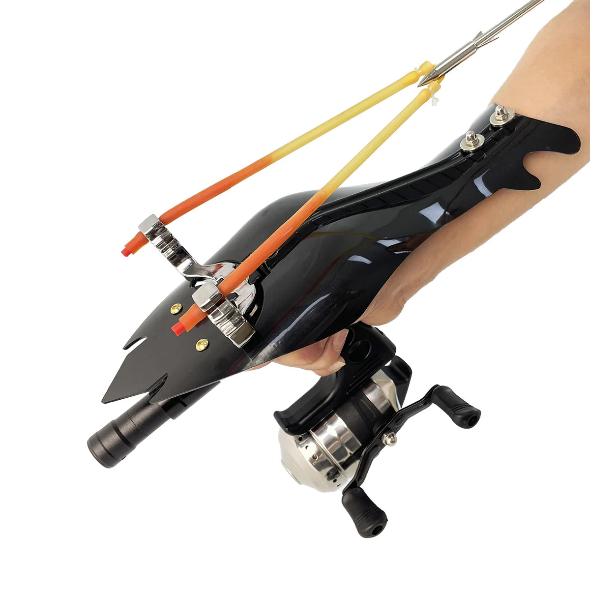 Outdoor Slingshot Set Jungle Hunting Catapult With Fishing Wheel