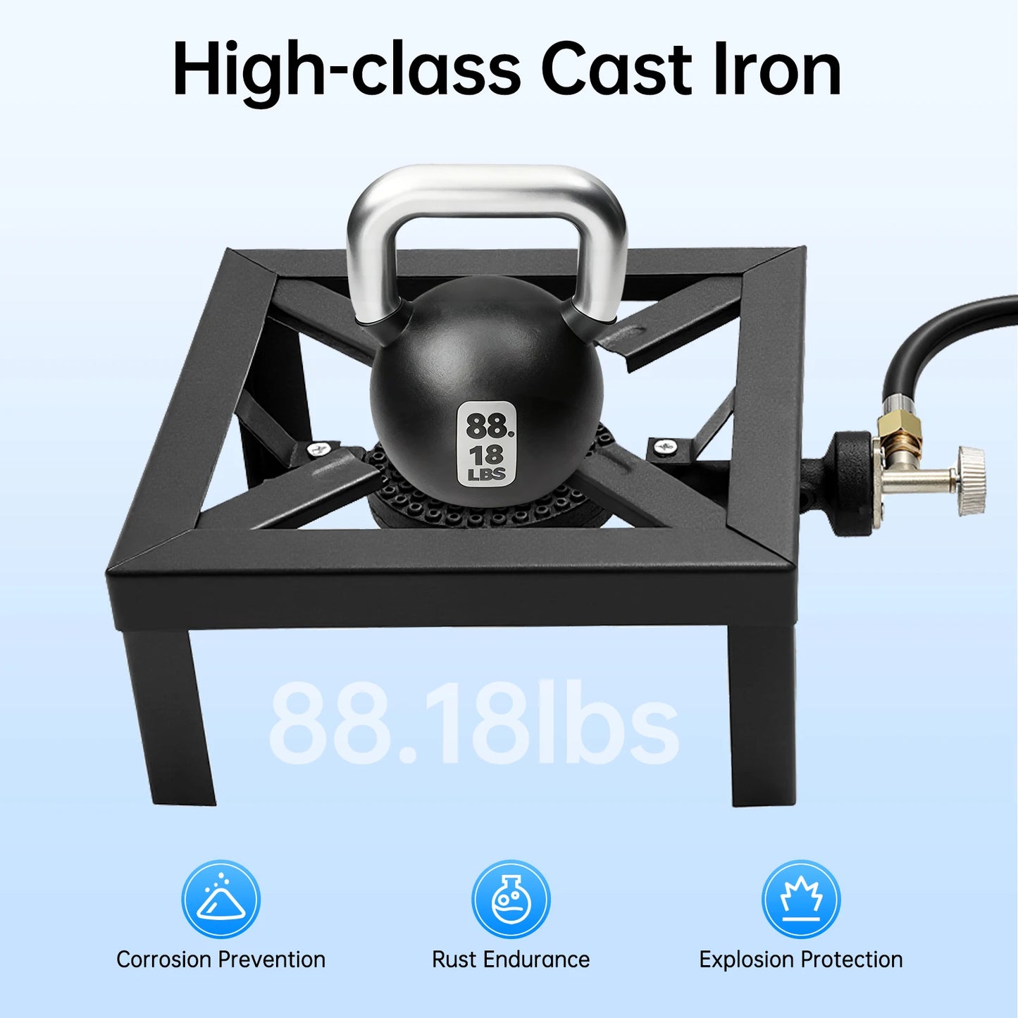 Portable Single Burner Outdoor Gas Stove Propane Cooker With Regulator