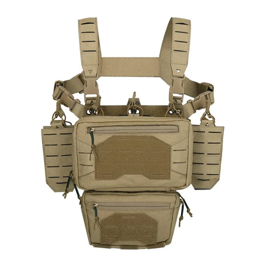 Tactical Chest Mini Rig 1000D Quick Release Vest With Pockets