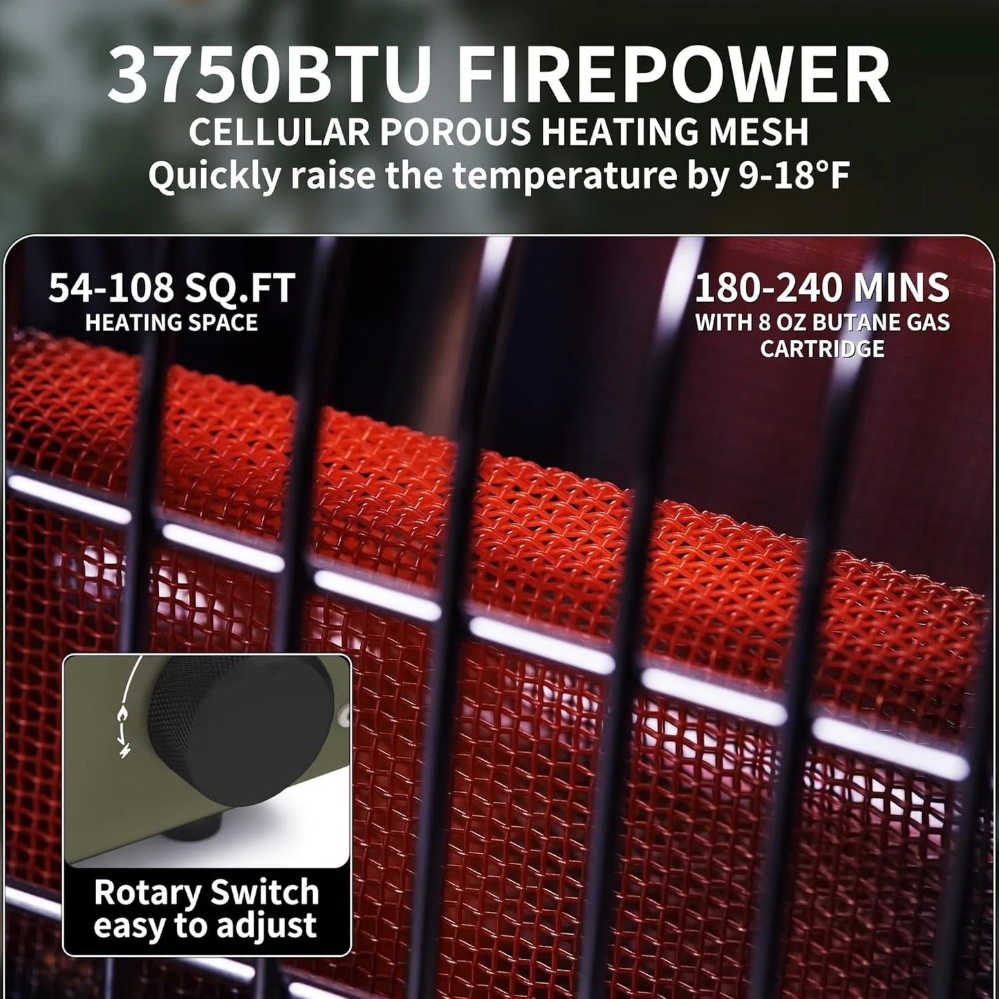 Naturehike Camp Heater Portable Indoor Outdoor Space Heater