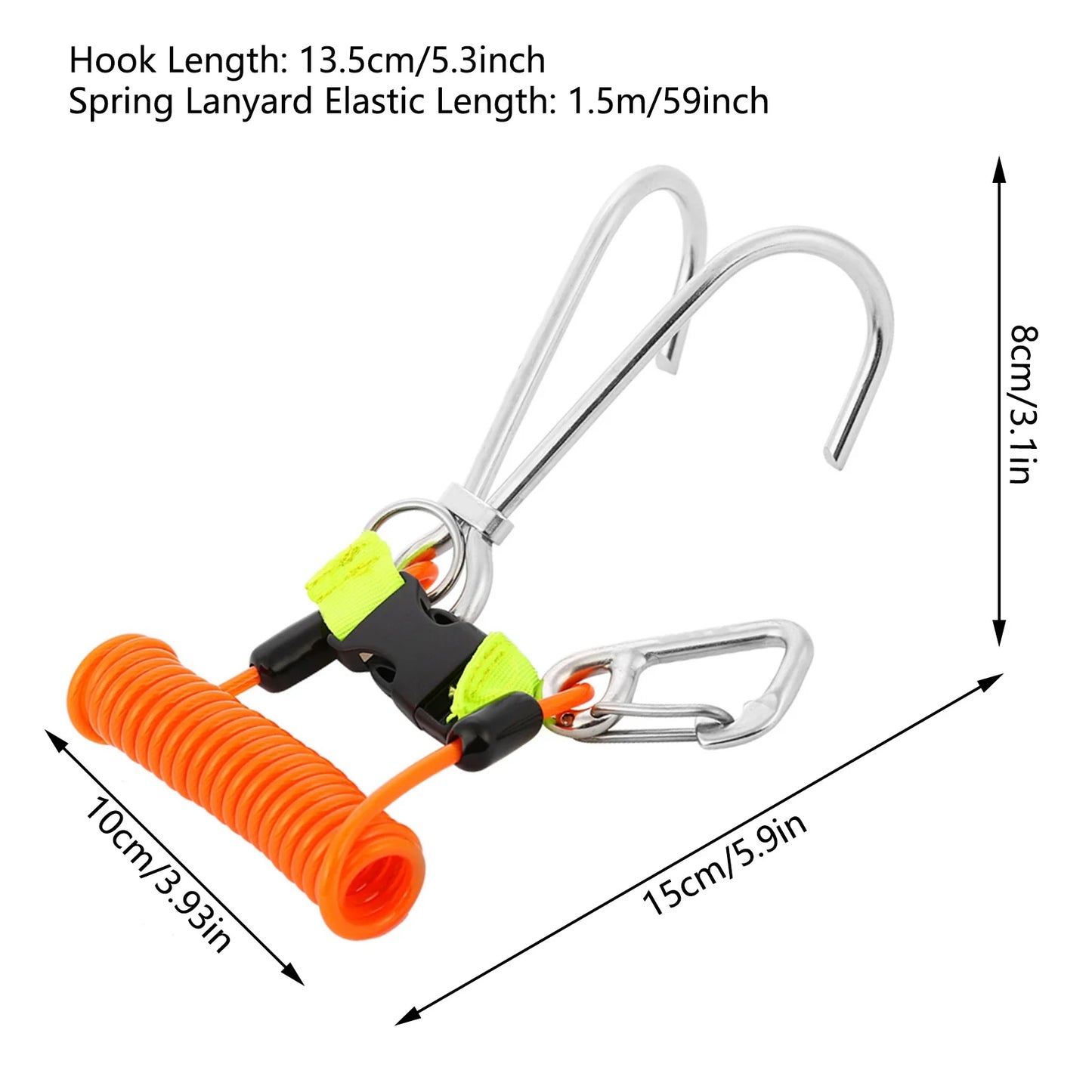 316 Stainless Steel Reef Hook For Scuba Diving Safety And Stability