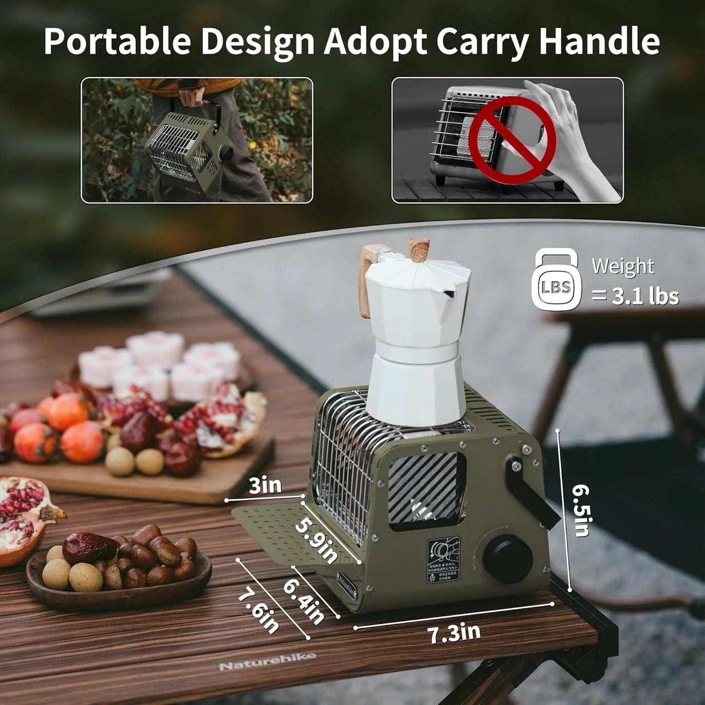 Naturehike Camp Heater Portable Indoor Outdoor Space Heater