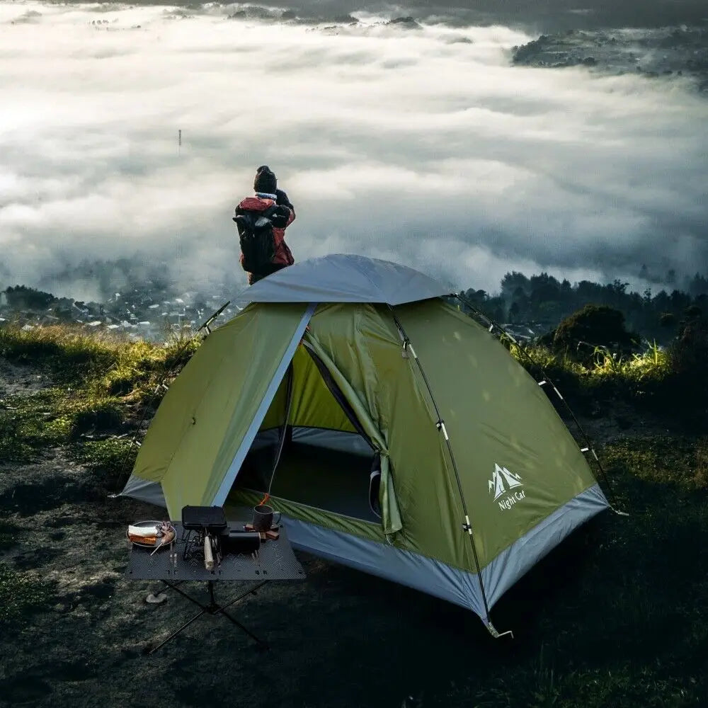 Night Cat Upgraded Backpacking Tent Easy Clip Setup Rainproof Lightweight