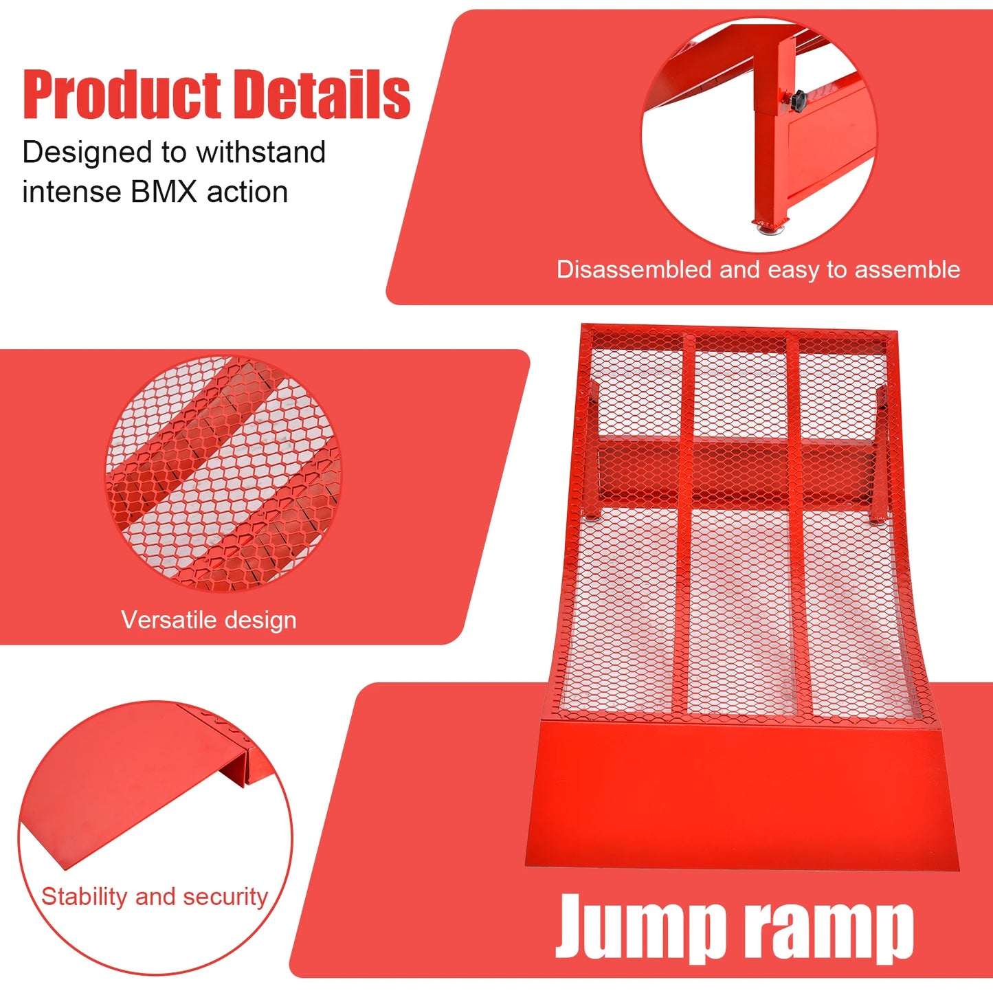 Portable Bike Ramp For BMX Skateboards And RC Cars Training