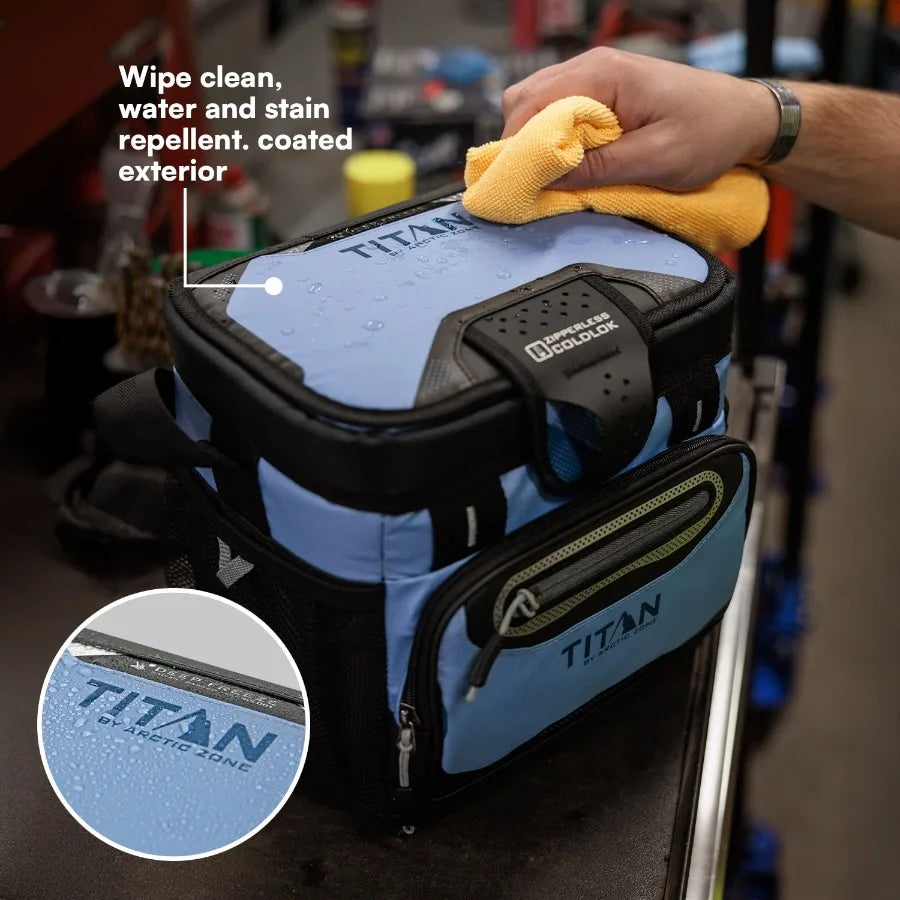 Soft Cooler Zipperless Nine Can Insulated Lunch Bag