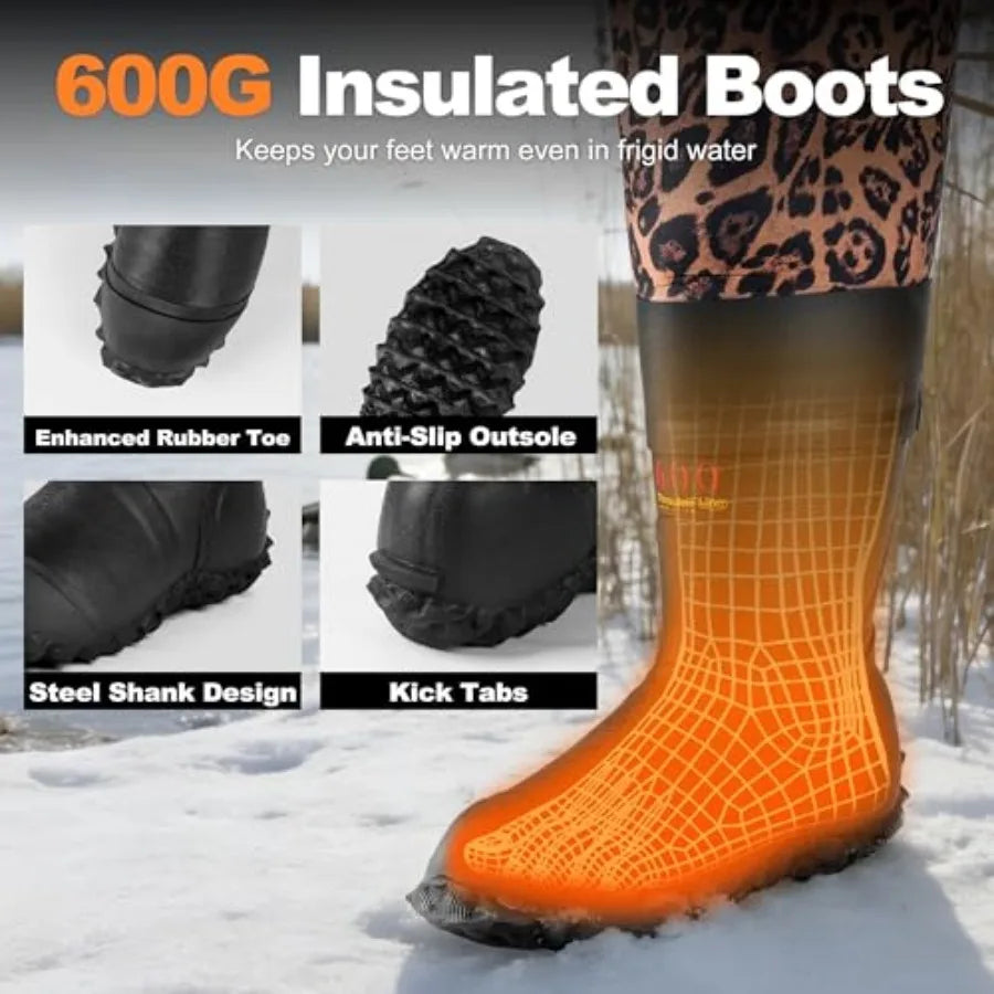 Women's Chest Waders for Fishing and Hunting Waterproof Boots Included