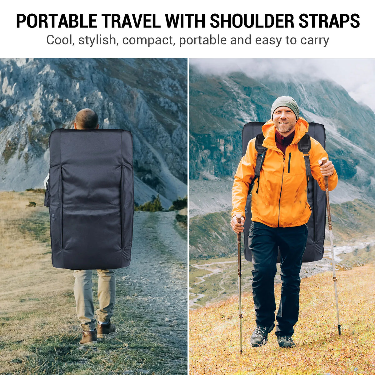 Folding Heated Stadium Seat Cushion With Three Speed Temperature Settings
