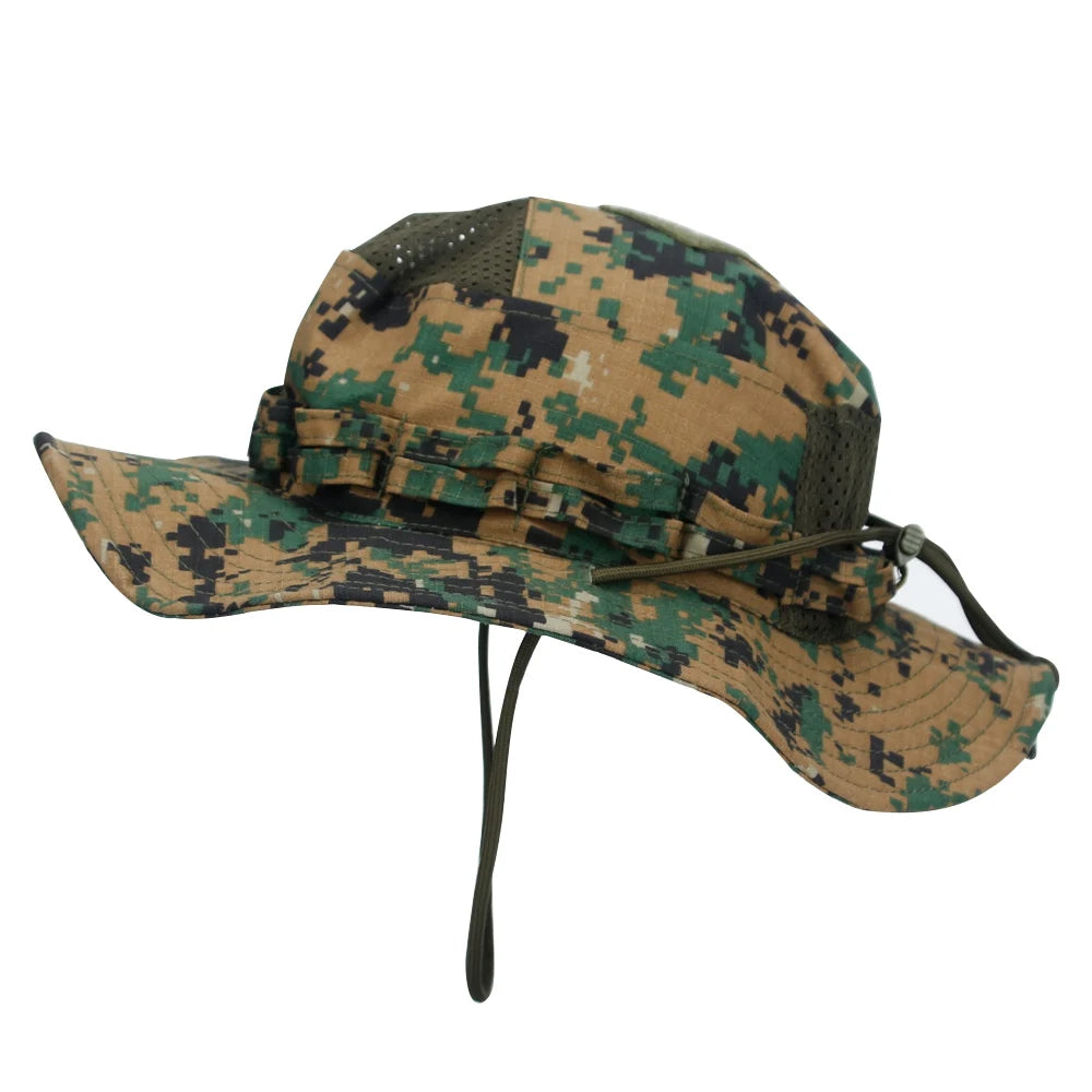 Unisex Breathable Boonie Hat For Outdoor Hiking And Fishing Windproof