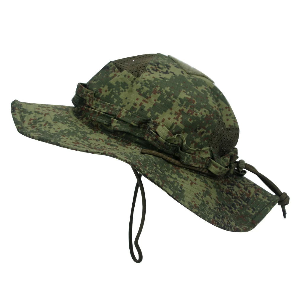 Unisex Breathable Boonie Hat For Outdoor Hiking And Fishing Windproof