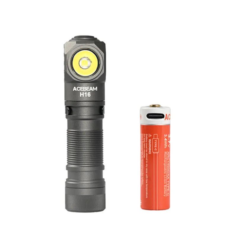 ACEBEAM H16 Headlamp AA Battery Right Angle Light EDC