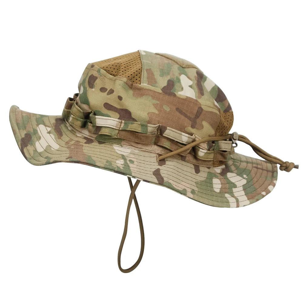 Unisex Breathable Boonie Hat For Outdoor Hiking And Fishing Windproof