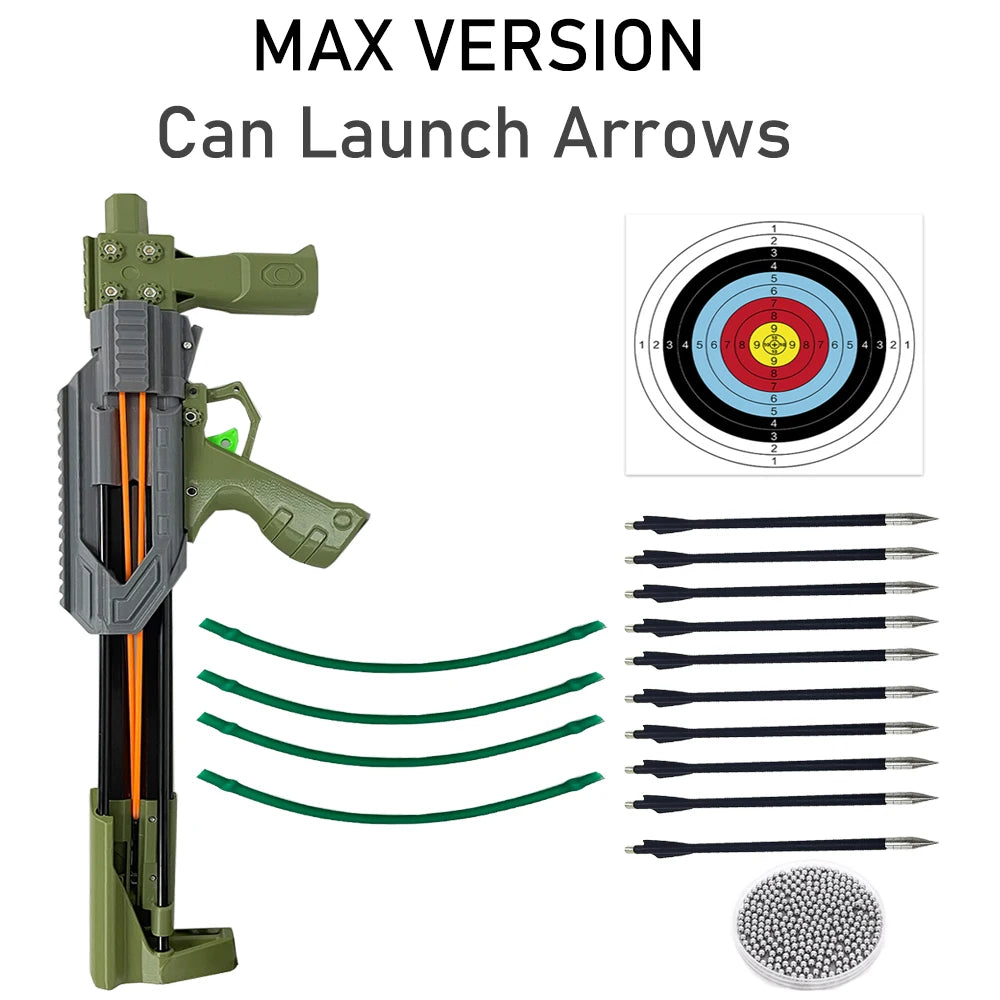 Heavy Duty Automatic Fire Slingshot With Continuous Launch Catapult