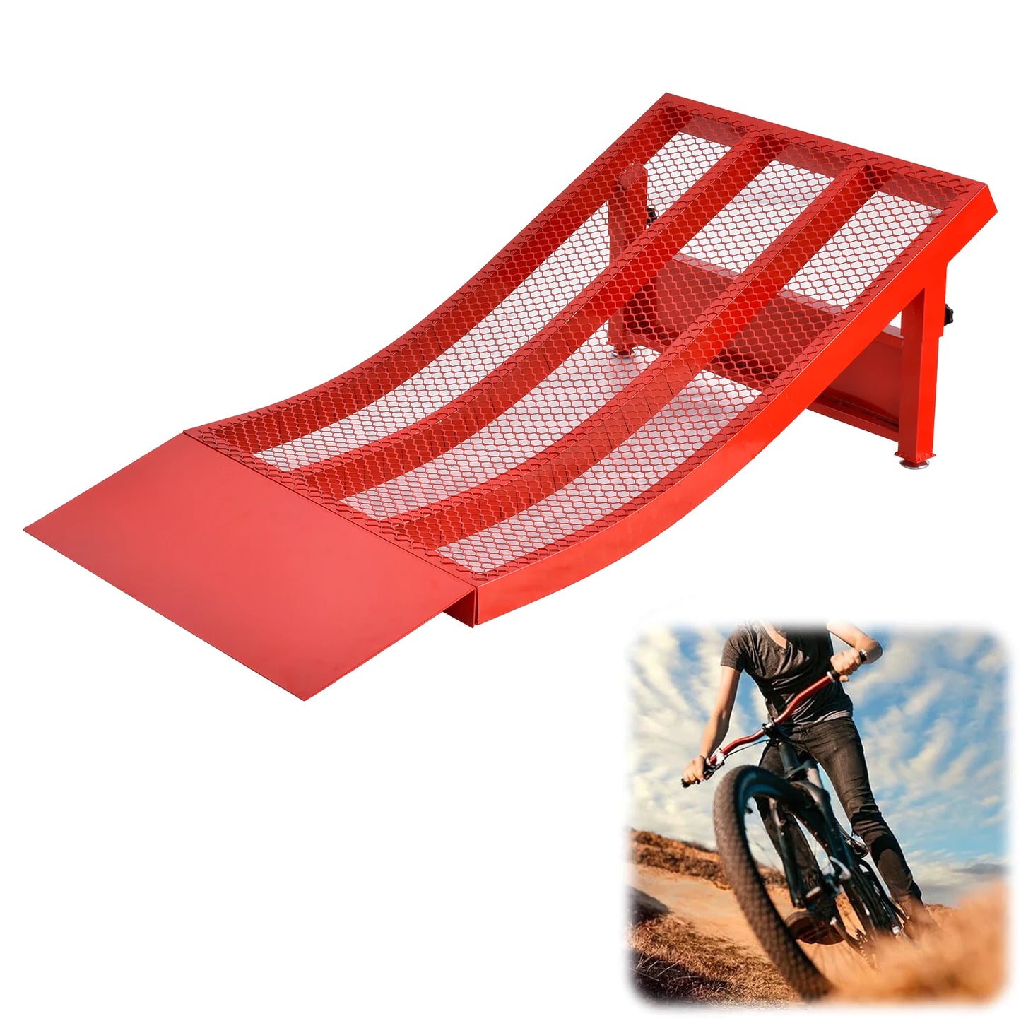 Portable Bike Ramp For BMX Skateboards And RC Cars Training