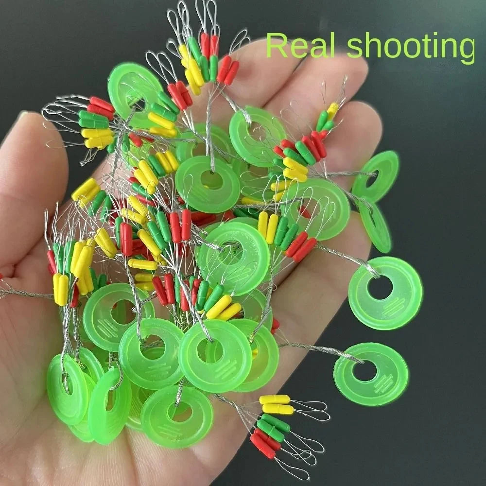 600 Pcs Rubber Stopper Fishing Bobber Float Oval Bean