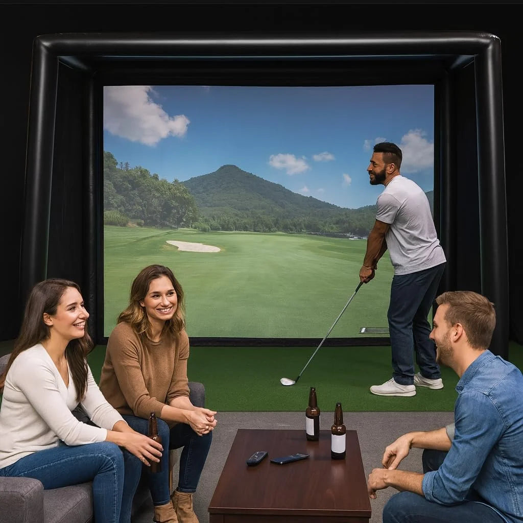 Ejia Inflatable Golf Simulator Enclosure With Projection Screen
