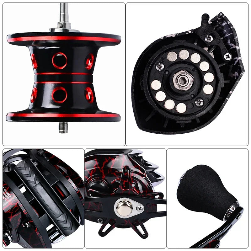 Spinning Reels 7 1 Gear Ratio Eighteen Plus One Ball Bearings CNC Spool