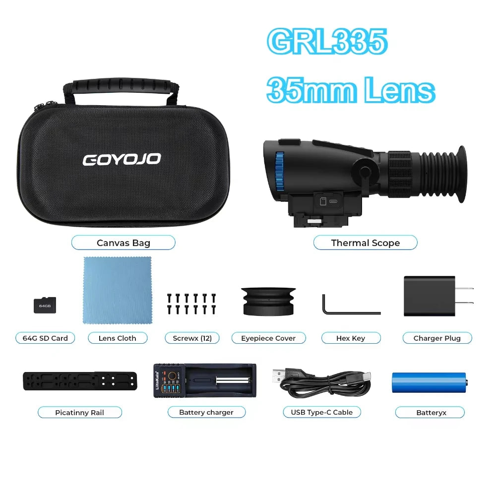 GOYOJO GRL335 Thermal Imaging Scope 35mm Lens With WiFi Video