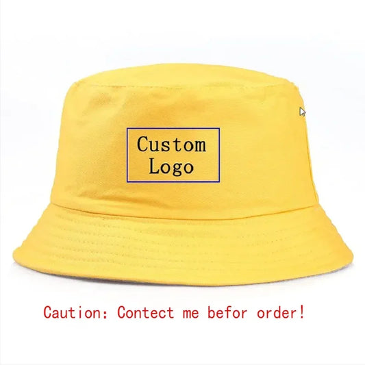 Custom Logo Printed Bucket Hat for Outdoor Sun Protection