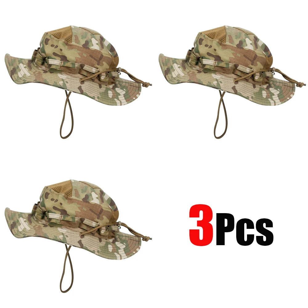 Unisex Breathable Boonie Hat For Outdoor Hiking And Fishing Windproof