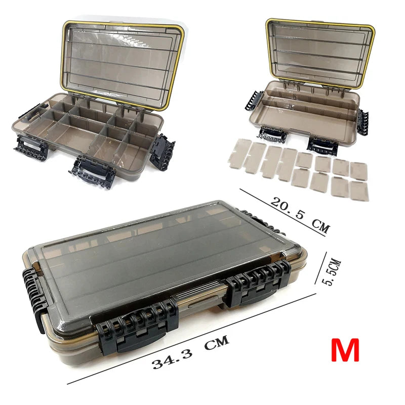 Large Capacity Waterproof Fishing Tackle Box For Lure Storage