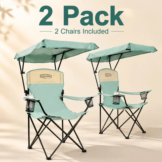 GERC Portable Beach Chair With Cup Holder And Side Pocket
