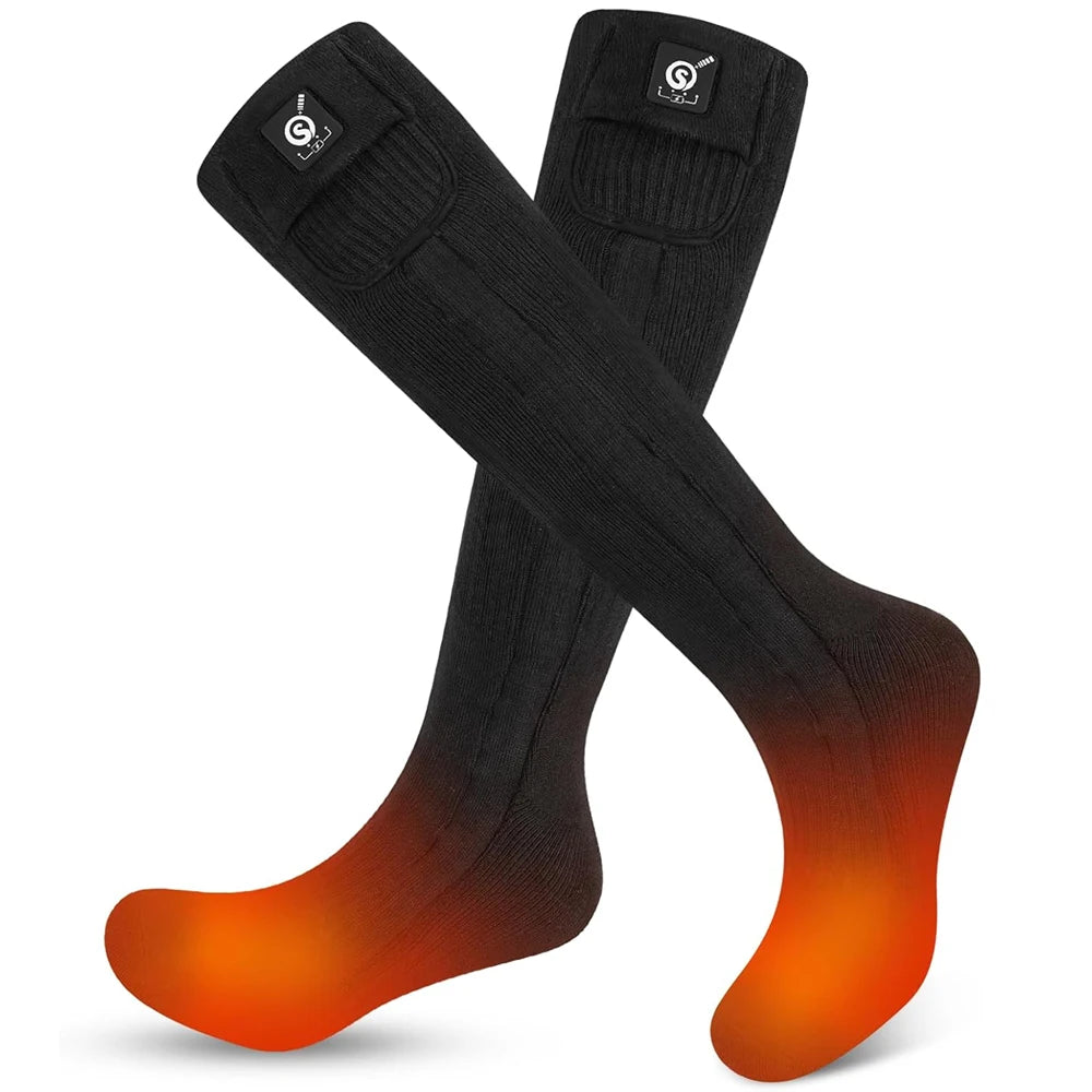 Snow Deer Rechargeable Heated Socks Winter Thermal Gear For Sports
