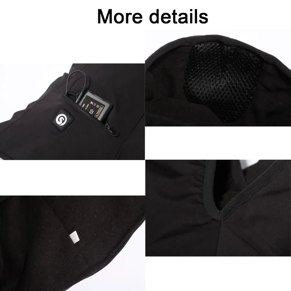 Savior Heat Electric Ski Mask Battery Powered Thermal Rechargeable Balaclava