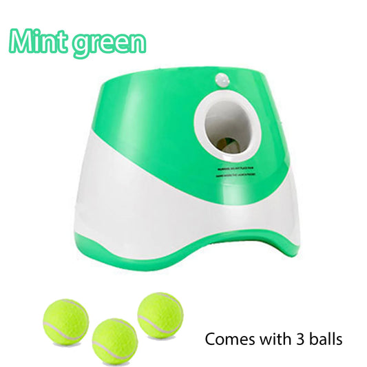 Automatic Adjustable Dog Tennis Ball Launcher With Three Balls
